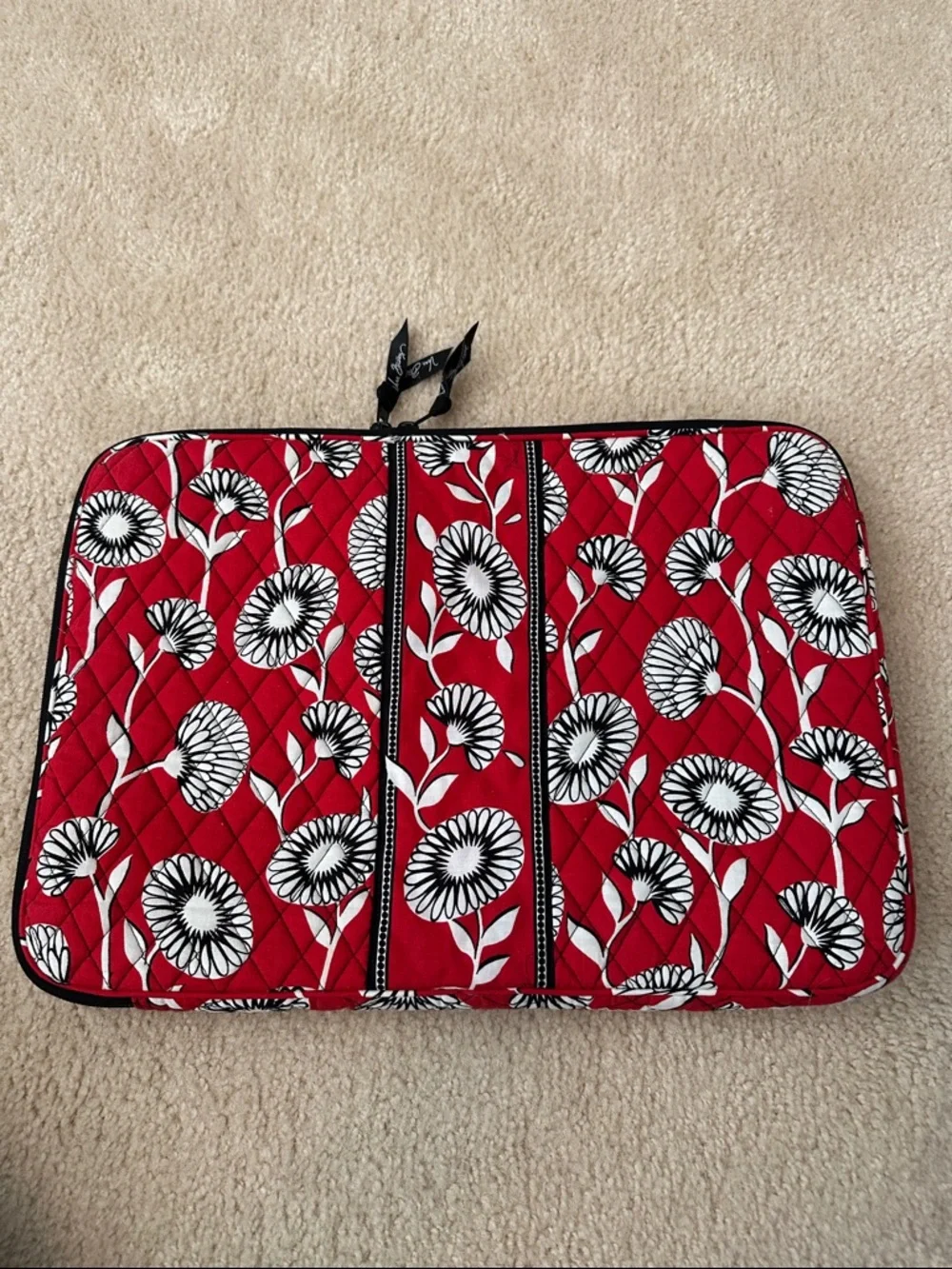 Vera Bradley Red Floral Quilted Tablet Sleeve